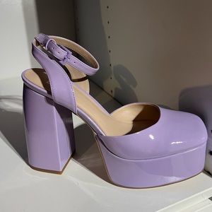 NWT B.P. Danni Platform Pump in Purple Sz 8